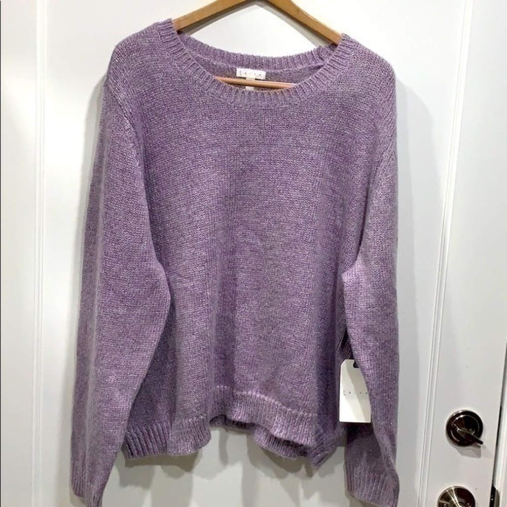 Leith Lavender Sparkle Sweater